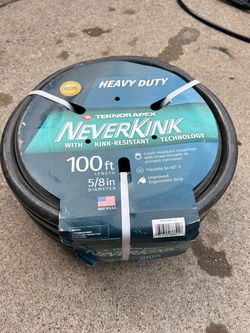 NeverKink Teknor Apex 5/8-in x 100-ft Heavy -Duty Kink Free Vinyl Gray Coiled Hose