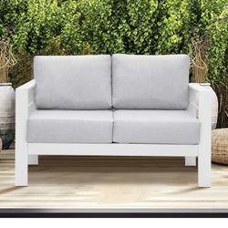 Outdoor Loveseat Light grey