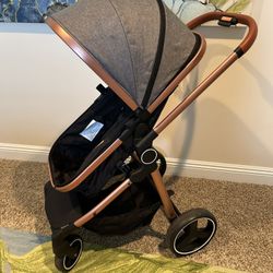 Blahoo Convertible Baby Stroller with Bassinet & Reversible Seat