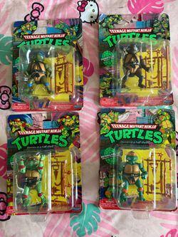 TMNT Action Figure Set of 4 on Card