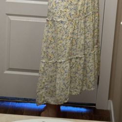 A light summer dress with a floral print