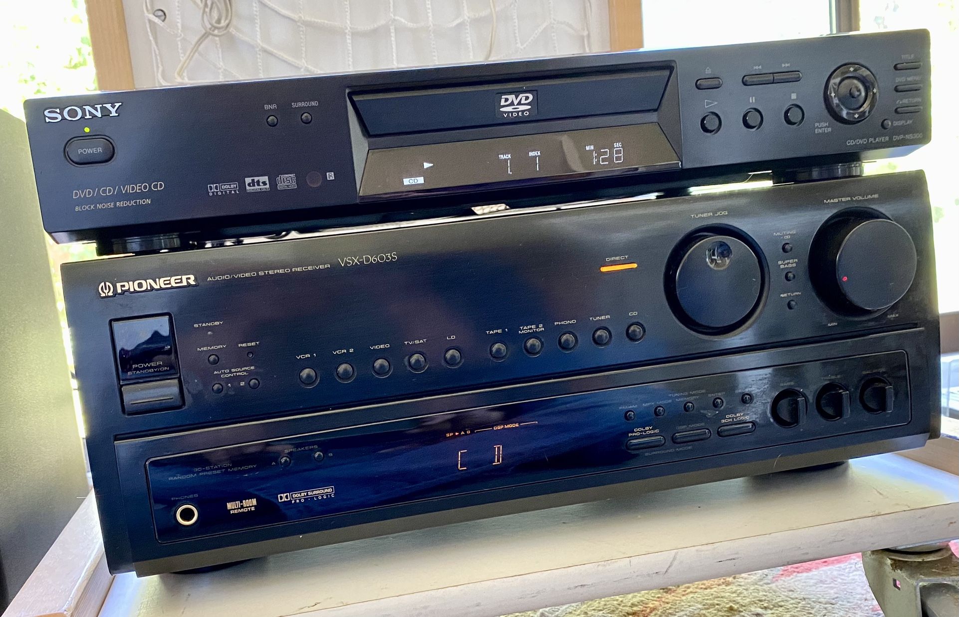 PIONEER VSX-D603S STEREO/5.1 DOLBY-SURROUND RECEIVER