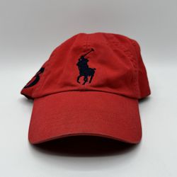 Polo Ralph Lauren Strapback Red Cap Big Pony 