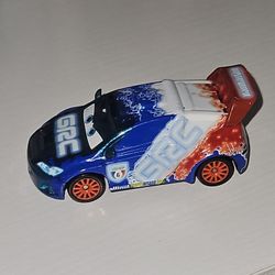 Disney Cars Raoul Caroule GRC Diecast Toy Car Red White Blue