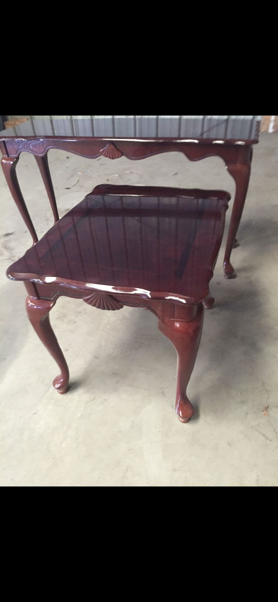 Perfect Cherry Wood End And Side Tables