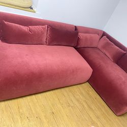 Joybird Velvet Sectional- Retails For $4k