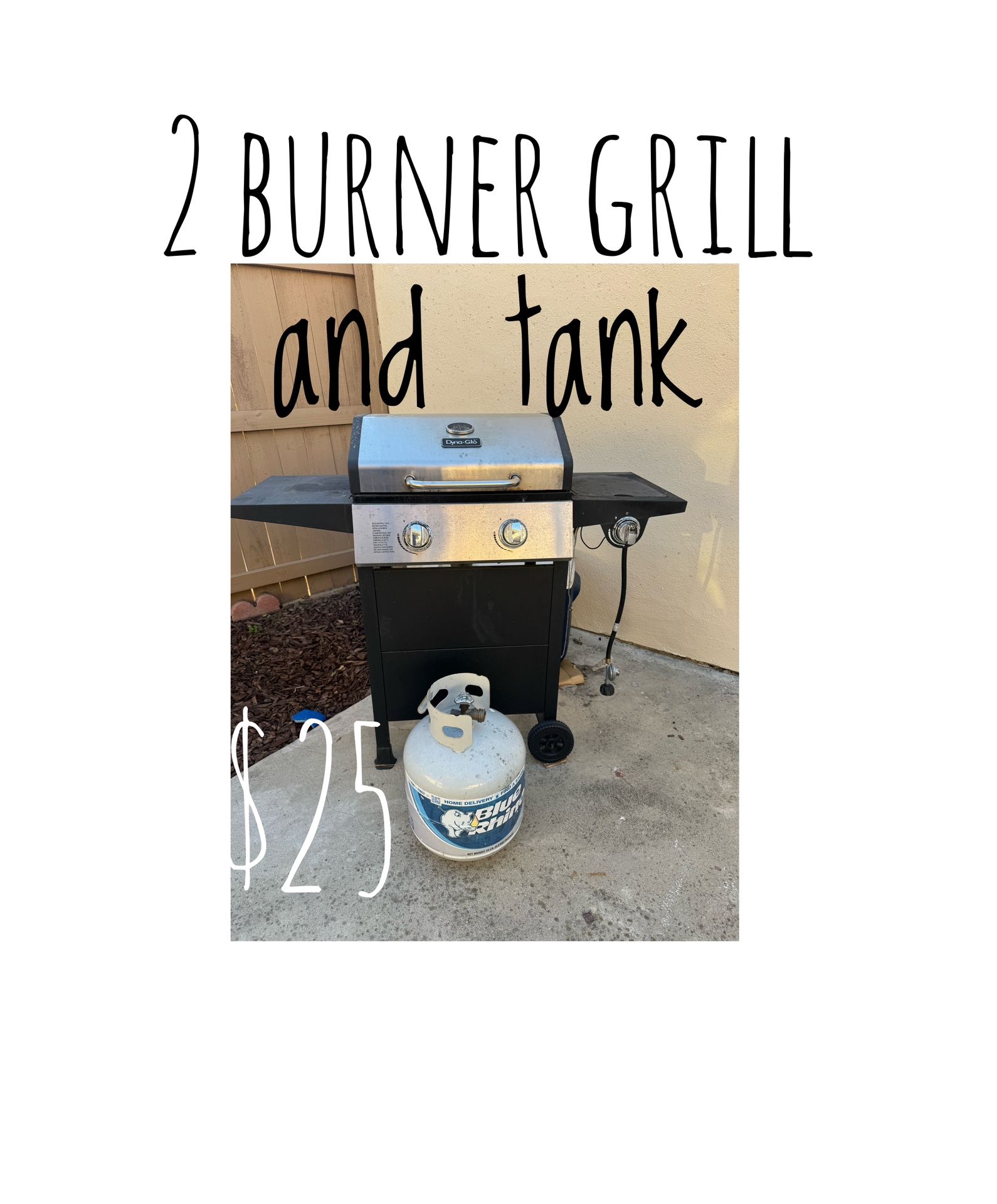 2 Burner Grill - New grate And Drip covers bbq