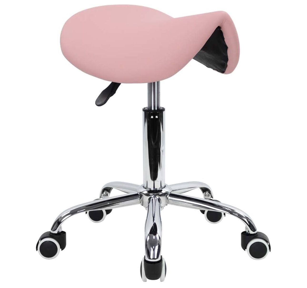 Rolling Saddle Stool Salon Chair