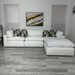 SECTIONAL MODULAR CLOUD GRANT NIXON - SOFA WHITE FABRIC - FREE DELIVERY 