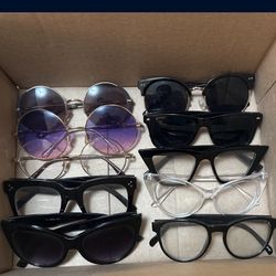 Clear Lens Glasses And Sunglasses 