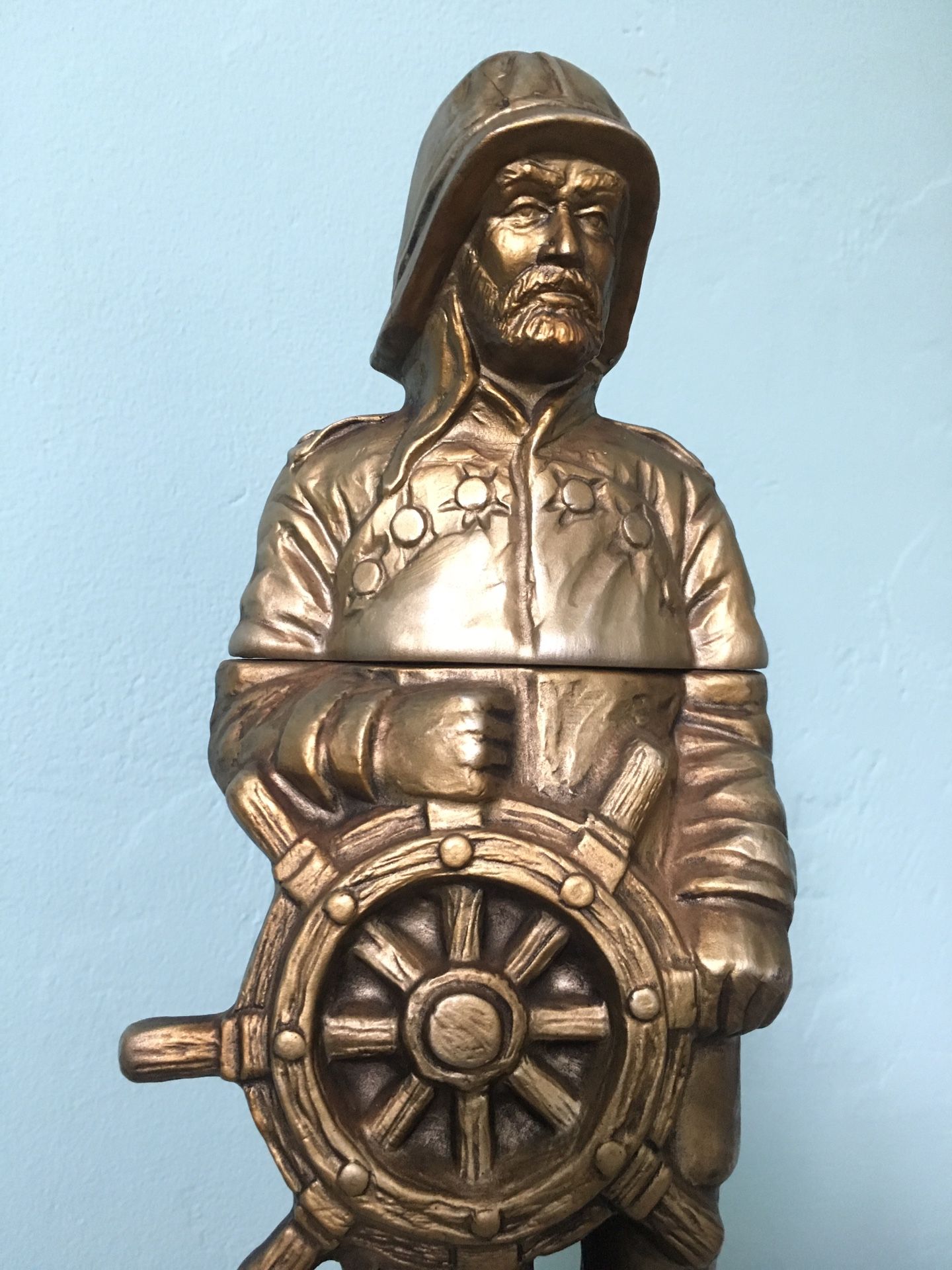 Vintage Jim Beam Ship Sea Captain Sailor Seafarer Nautical Figural Decanter Liquor Bottle