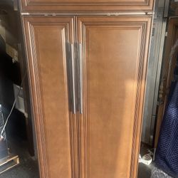 42” Sub Zero Refrigerator Panel Ready And Stainless Steel
