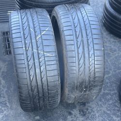 PAIR OF TIRE 245 40 20 BRIDGESTONE 85% LIFE