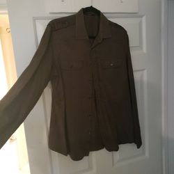 Gucci Brown Military Shirt