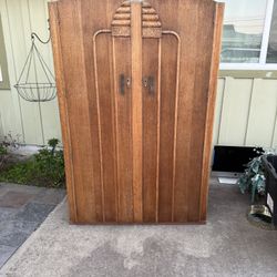Vintage Wooden Wardrobe/Linen Cabinet - C.W.S. Ltd. (Birmingham)