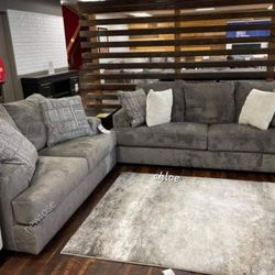 
♡ASK DISCOUNT COUPON💬 sofa Couch Loveseat  Sectional sleeper recliner daybed futon ÷  Solet Ash Living Room Set 