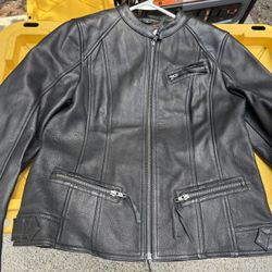 Women’s Medium Leather Riding Jacket