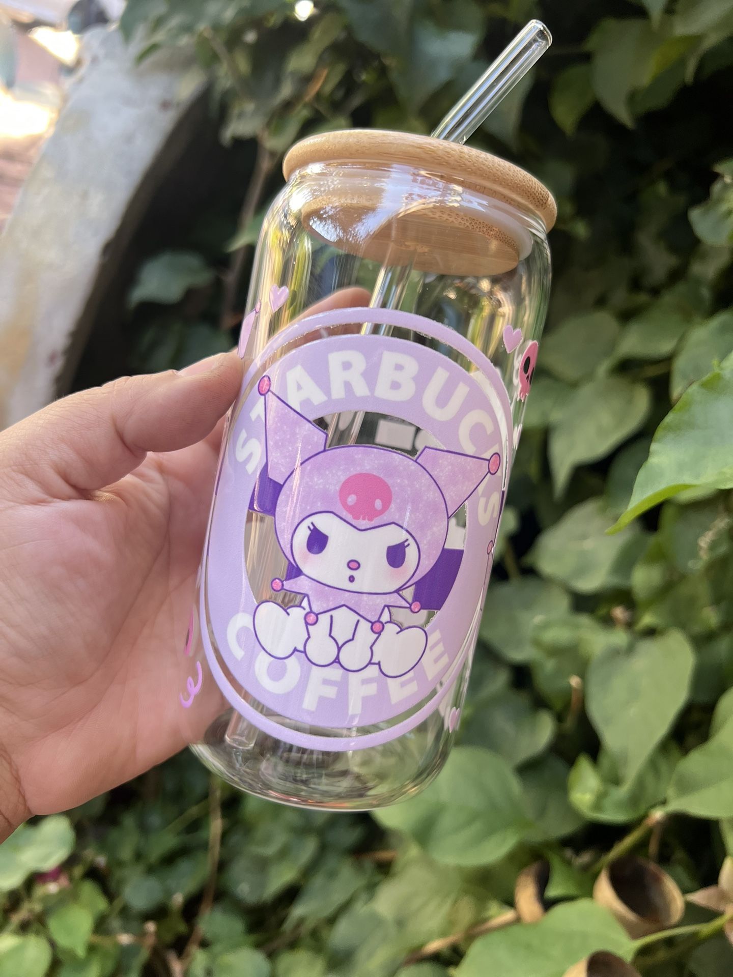 Kuromi Glass Cup