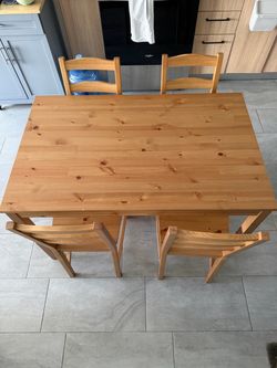 Moving Sale! IKEA Dining Table + 4 Chairs