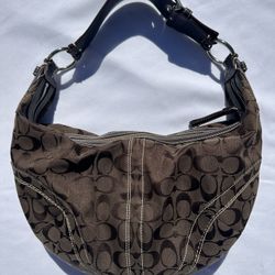 Vintage Coach SoHo Signature Small Hobo Bag 
