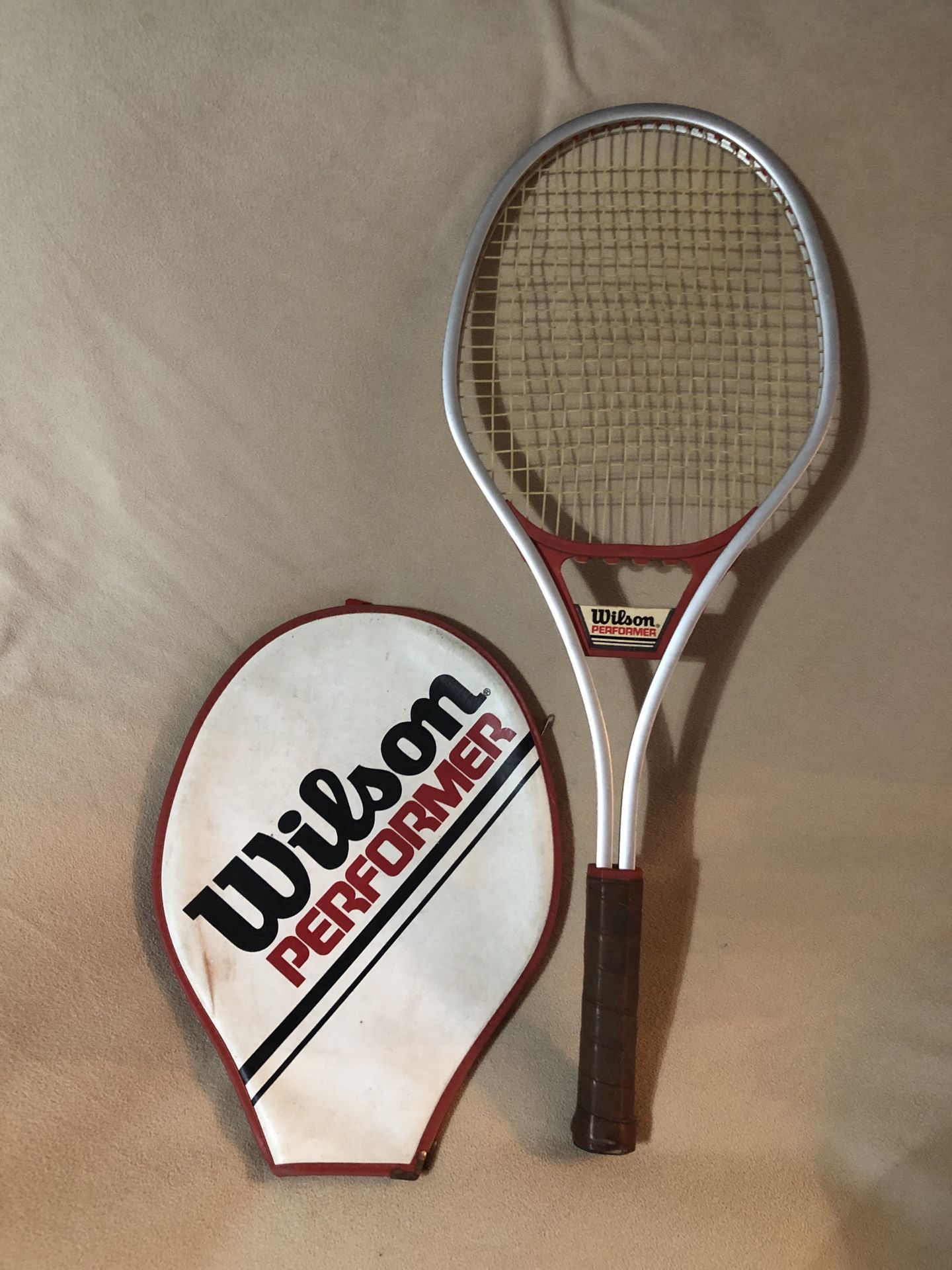 Vintage wilson performer tennis racket with case