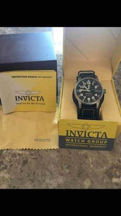 Invicta leather watch