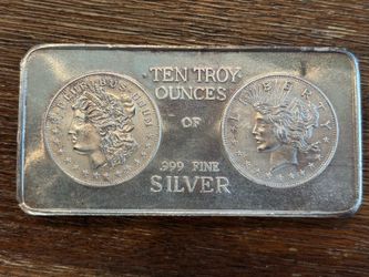 Vintage Portland Mint 10 oz .999 Silver Bar