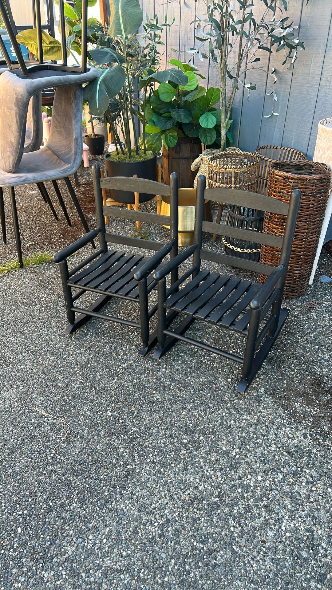 Pair Of Child Rocking Chairs