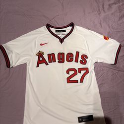Mike Trout Throwback Angels Jersey Small