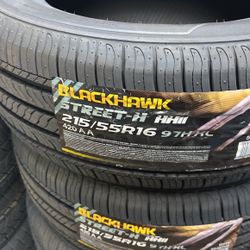 215/55/16 Blackhawk Tires