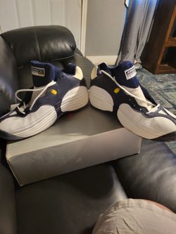 Jordan Team Low-Top Jumpman Sneakers Navy Blue and White 9.5