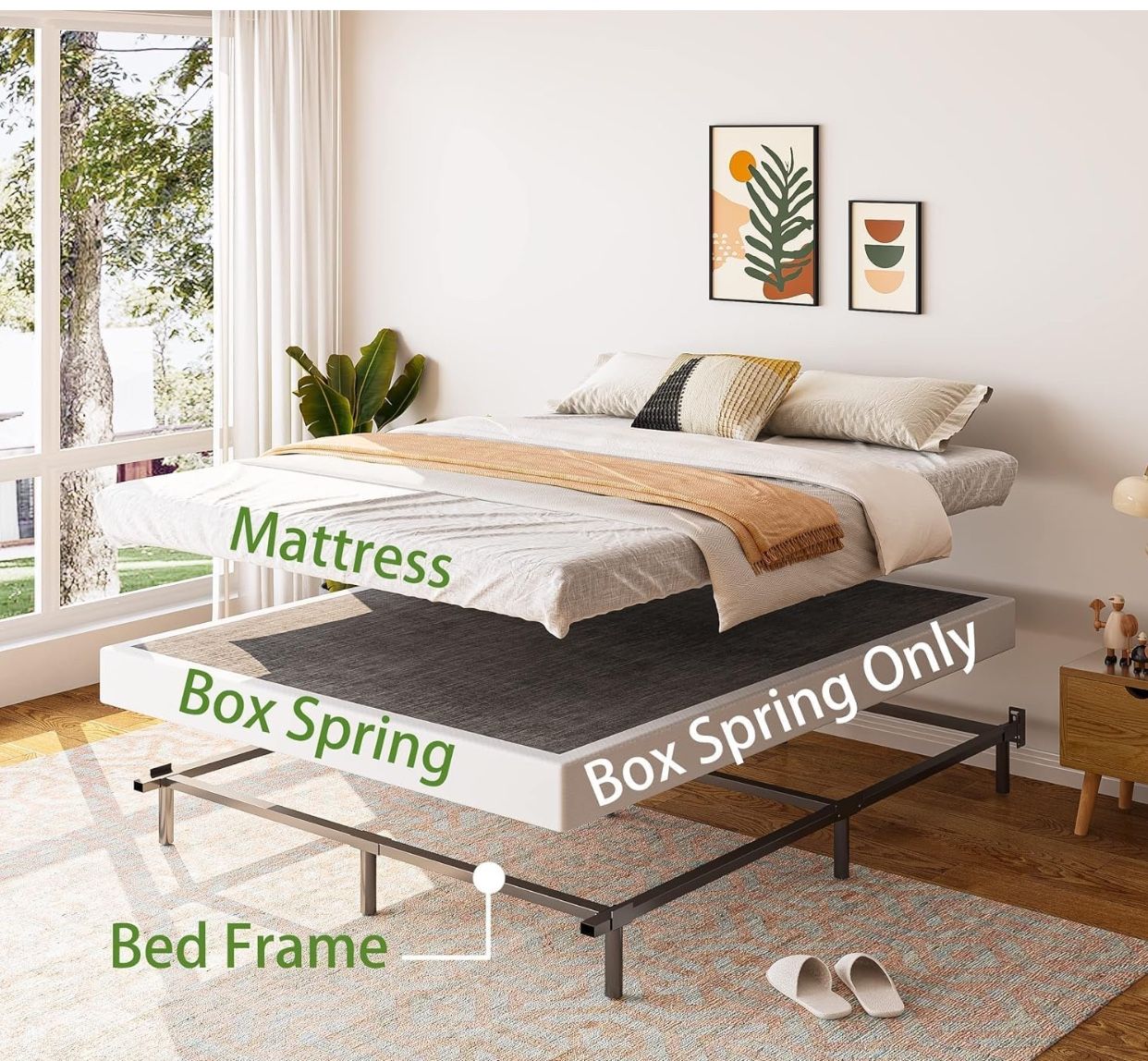 Metal Twin Size Bed Box Spring 