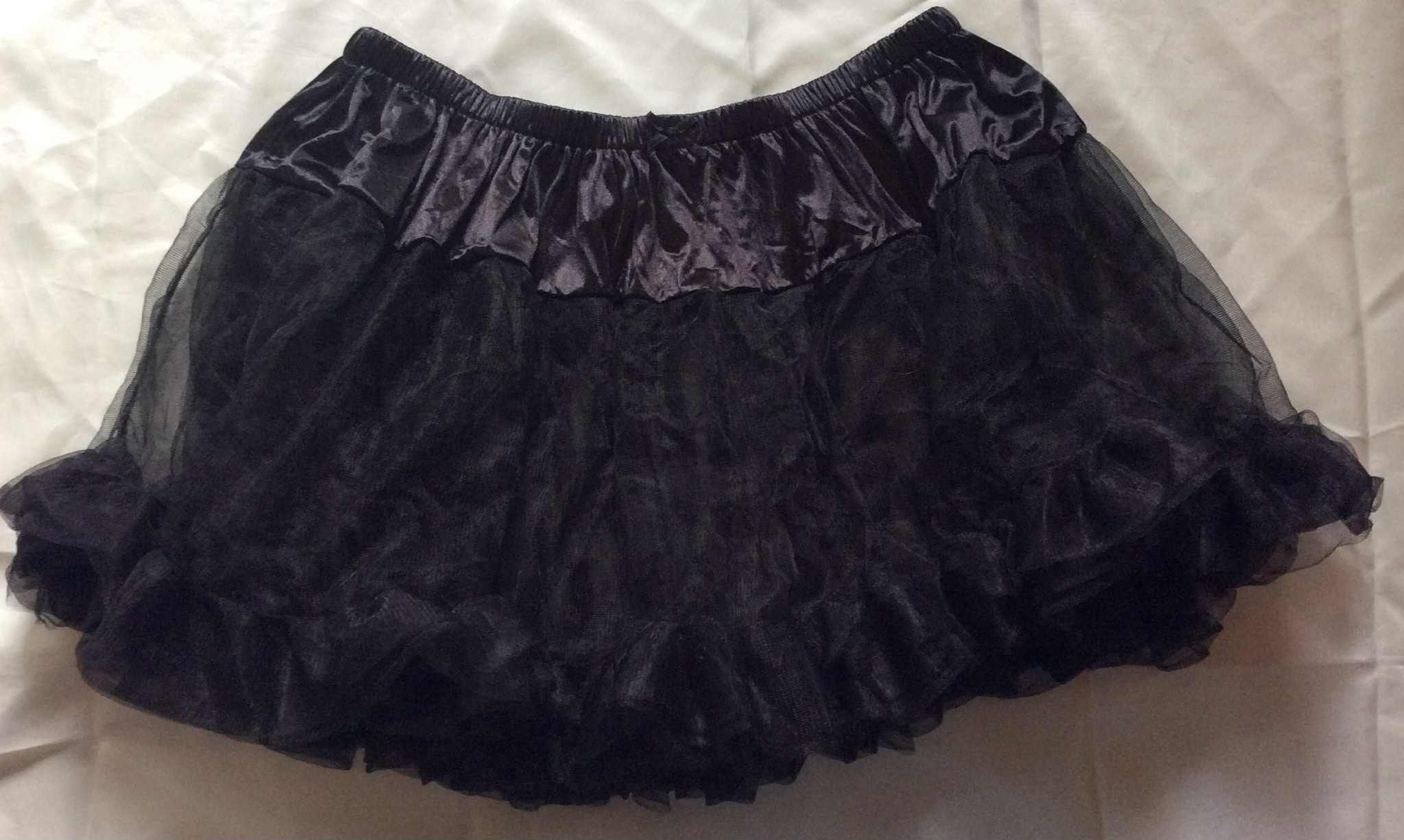 Ladies black Tutu skirt-fits size 1X-3X
