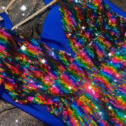 Sequin Multi Colored Party Dress