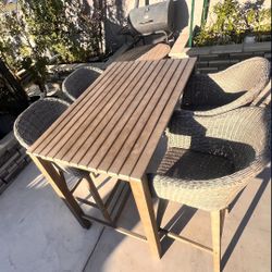 FOR SALE  Allen + Roth Benton Ridge Rectangle Outdoor Dining Table and 4 chair set