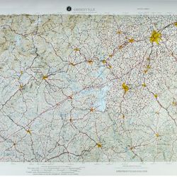 Greenville USGS Regional Raised Relief Map