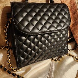 Amanda Smith Quilted Black 🖤 Crossbody Bag Shoulder Bag Handbag 👜 Purse 6.5"X7"X1.5"