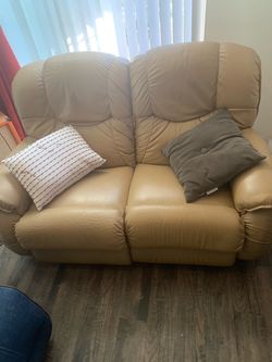 Leather Loveseat