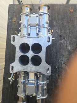 New dual weber side draft 4v  carb setup