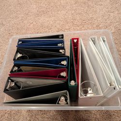 Assorted 3 Ring Binders