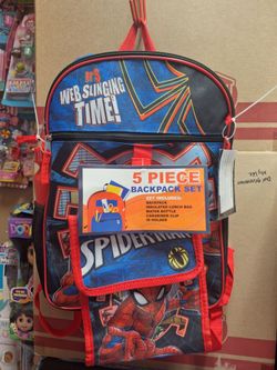 Spiderman 5 piece Backpack