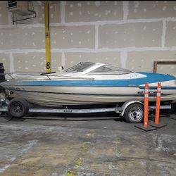 Boat , with a trailer