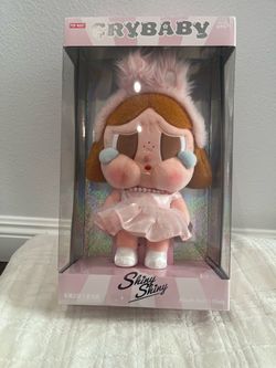 Popmart AUTHENTIC Cry Baby Shiny Shiny Plush Doll Pink