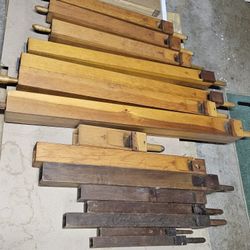 Lot Of 15 Vtg Organ Pipes.. Largest Over 5'L