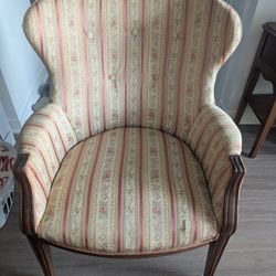 Antique Walnut Wing backed Arm Chair 