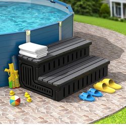 Brand New Hot Tub / Pool Steps with Storage – Retail $119