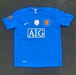 2008-09 Manchester United Blue Third Jersey - Ronaldo #7 (40th Anniv)