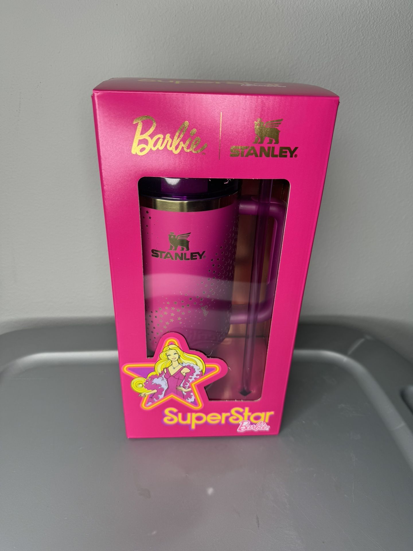 PRICE FIRM Limited Edition Barbie 80’s Dynamite Stanley Cup 40 oz Quencher Tumbler H2.0 BRAND NEW w/BOX