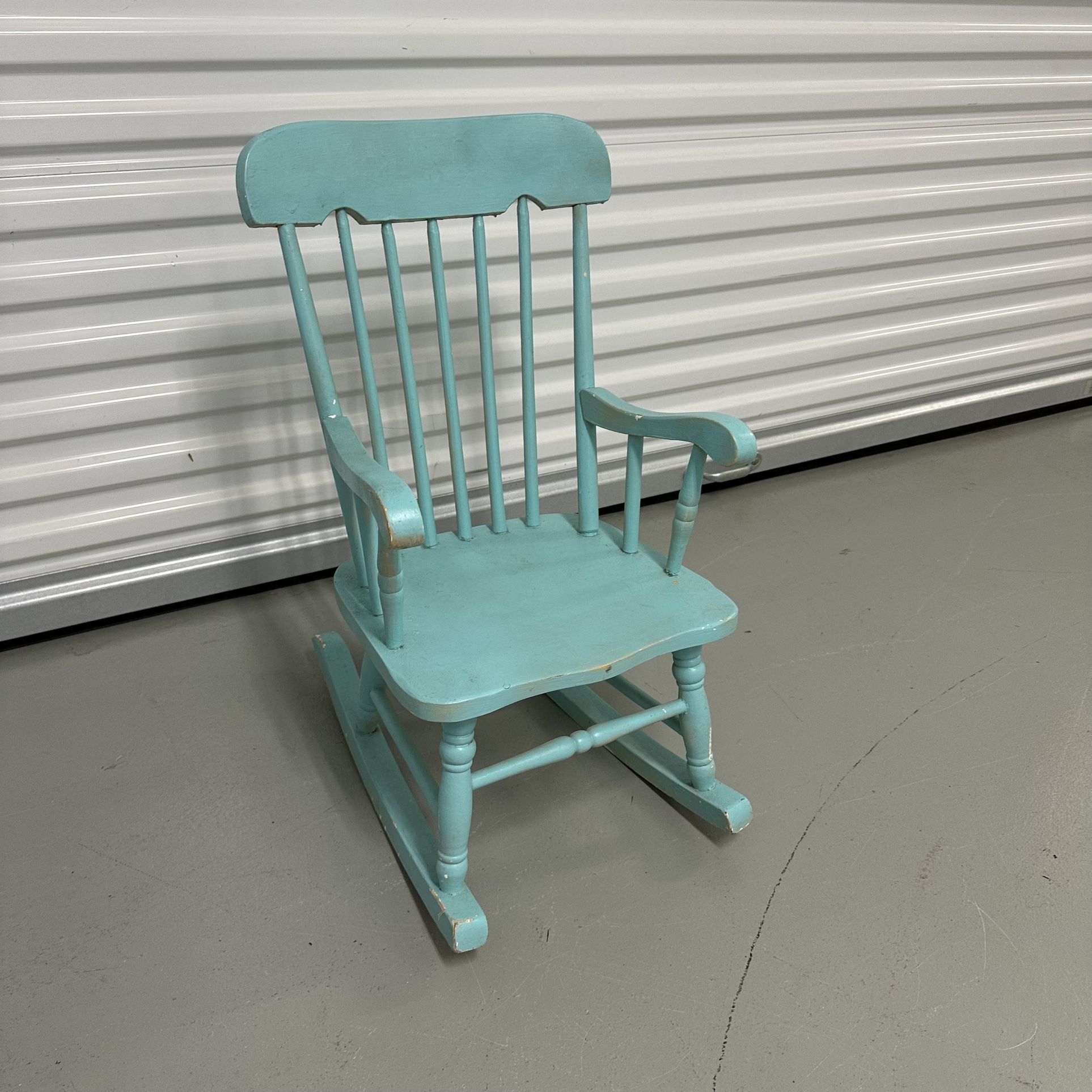 Vintage Solid Wood Children’s Rocking Chair