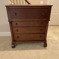 Antique 19th Century Walnut Dresser Chest